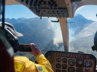Dos focos de incendio movilizan brigadistas en el sur del Nahuel Huapi
