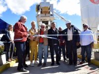 Cortés y Scioli inauguraron la planta de hormigón: comienza el plan de pavimentación
