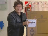 En medio de fuerte operativo, Milei votó en Alamgro y regresó a Olivos