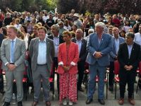 Cortés participó del acto central por los 100 años de El Bolsón