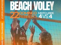 Bariloche recibe el tercer torneo de beach vóley en Playa Centro