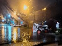 Anegamientos en cuatro barrios: el municipio trabajó toda la noche tras 50 milímetros de lluvia