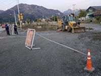 Cortada la intersección de Molle y Juan Herman por el entubado que faltaba para completar la colectora