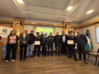 El Concejo entregó la distinción Enrique Linconir a seis bomberos voluntarios de Bariloche