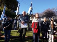 Cortés invocó a Güemes en el acto del 17 de junio y repasó las obras en marcha en Bariloche