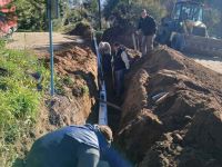 Junta Vecinal y Municipio unieron fuerzas en Parque Huber para resolver el escurrimiento de Tunquelén