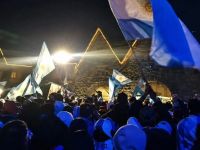 Bariloche celebró el trinfo de Argentina con un amplio operativo y un incidente aislado