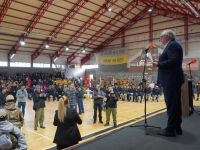 Cortés habló en el acto del 9 de Julio y anunció tierras para 696 familias