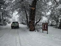 Paso Samoré cerrado, Parque bajo nieve y alerta amarilla hasta el domingo