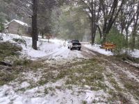 Nieve, niebla y viento complican la circulación en rutas y caminos