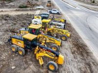 Las máquinas municipales del operativo vial llegan ahora al Este de Bariloche