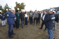 Lago Gutiérrez: la CAF recorrió la obra que llevará agua a la zona sur