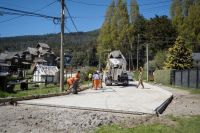 Obras en Pioneros: avanzan los cordones en Tupungato y Los Pinos